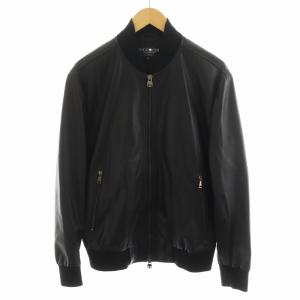 ブルゾン ラムレザー L ブラック