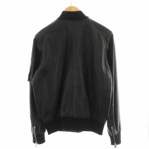 DIESEL L-Abbott Leather Bomber Jacket