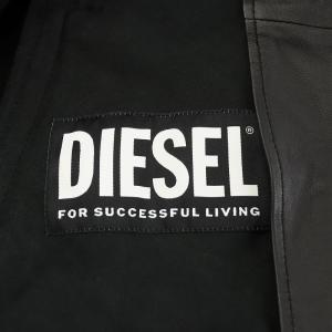 DIESEL L-Abbott Leather Bomber Jacket