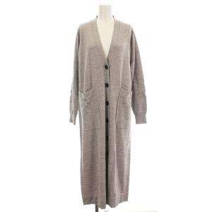 ハイツイストウールロング カーディガン 3009S170-0650 ニット 38 グレー /G