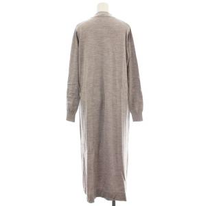 ENFOLD ハイツイストウールロング カーディガン 3009S170-0650 ニット 38 グレー /G