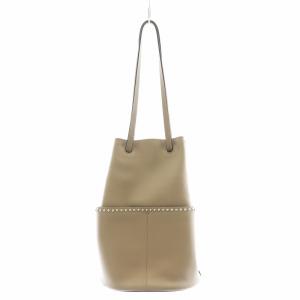 J&M DAVIDSON ミニデイジー ウィズスタッズ ハンドバッグ ベージュ