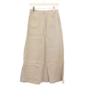 Lisiere L'Appartement 23SS Linen Canvas Long Skirt リネンキャンバスロングスカート フレア ジップフライ