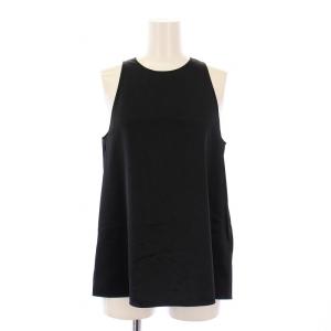 EVERYDAY I LIKE 23SS ミニマルサテンノースリーブブラウス シャツ クルーネック 無地