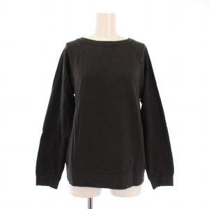 スラブベア天竺プルオーバー カットソー 長袖 ストレッチ 無地 F 黒 ブラック 22070220300240