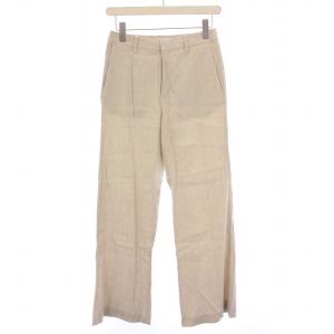 23SS Stretch Linen Pants ストレッチリネンパンツ フレア ジップフライ 36 ライトベージュ
