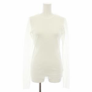 23SS メッシュシアー Mesh Sheer ロンT カットソー クルーネック 長袖 白 ホワイト 23070922104210