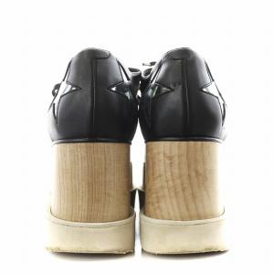 STELLA McCARTNEY エリス スター ELYSE STAR スニーカー シューズ 厚底 37.5 黒 ブラック 363998