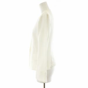 EPOCA ノーカラージャケット 40 白 ホワイト M5E24-589-02 /AN26