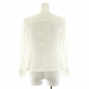 EPOCA ノーカラージャケット 40 白 ホワイト M5E24-589-02 /AN26