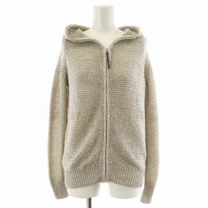 ニットパーカー ジップアップ スパンコール 38 グレー 2199-52312 /AN19