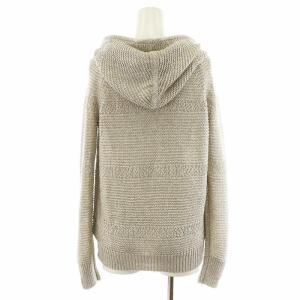 MORABITO ニットパーカー ジップアップ スパンコール 38 グレー 2199-52312 /AN19