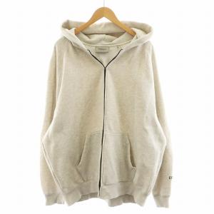 パーカー ジップアップ ロゴ XXL グレー /AN28