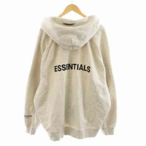 FOG ESSENTIALS パーカー ジップアップ ロゴ XXL グレー /AN28