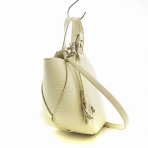 TOFF&LOADSTONE 2WAY ショルダーバッグ ハンドバッグ レザー 白 ホワイト /EE