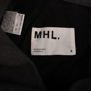 MHL. ワイドパンツ ボタンフライ ウール 2 グレー 595-6243506 /BM