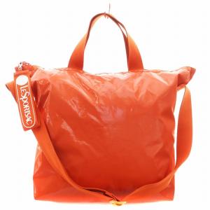 ショルダーバッグ ハンドバッグ 2way ナイロン オレンジ /AN28