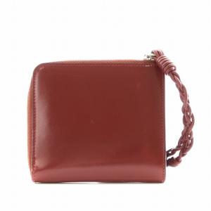 JIL SANDER タングル Tangle カードホルダー カードケース 小銭入れ レザー 赤 レッド /AN44