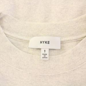 HYKE HEAVY WEIGHT CREW NECK HALF SLV TEE ヘビーウェイトクルーネックハーフスリーブTシャツ