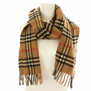 BURBERRY LONDON マフラー ノバチェック ウール ベージュ 茶 /G