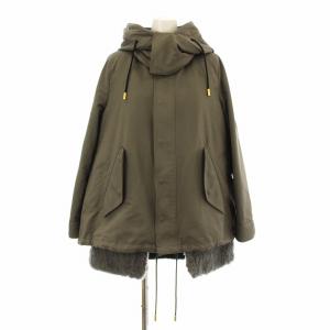 19AW 19FW-RECT-210L モッズコート フード 中綿ライナー ジップアップ 38 カーキ