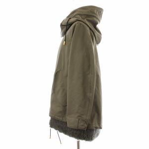 THE RERACS THERERACS ザリラクス 19AW 19FW-RECT-210L モッズコート フード 中綿ライナー ジップアップ 38 カーキ