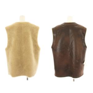 Plage R'IAM 23AW フェイクムートン Vest 23010922602030 ベスト プルオーバー リバーシブル