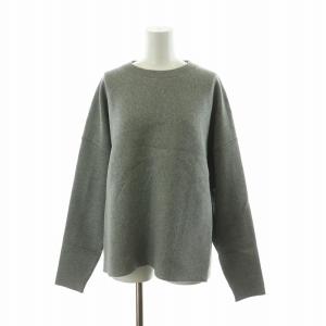 タグ付き 22AW コットンダブルフェイスニット トレーナー プルオーバー 長袖 F グレー 22080912264330