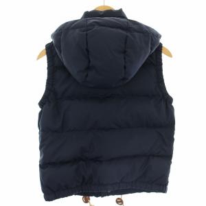 POLO RALPH LAUREN ダウンベスト スモールポニー フード ジップアップ M 紺 ネイビー 211571026001 /HN