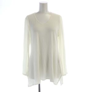 ニット セーター プルオーバー チュニック 長袖 M 白 ホワイト J0171UB092 /RO