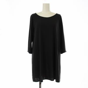 チュニック ワンピース 七分袖 ひざ丈 M ダークグレー J0133UB203 /OR