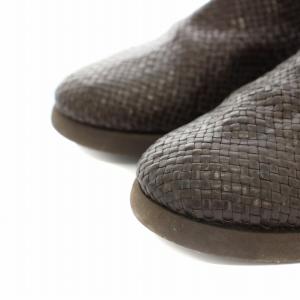 JURGEN LEHL メッシュブーツ ショートブーツ レザー 24.5cm 茶 ブラウン /YT