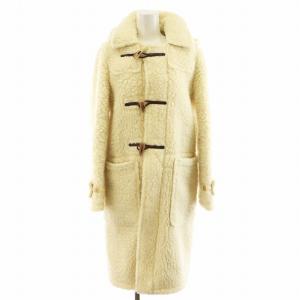 TOMORROWLAND別注 ELIZA ダッフルコート ロング丈 ボア アウター 38 白 ホワイト