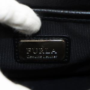 FURLA メトロポリス ショルダーバッグ チェーン レザー 黒 ブラック /AN9 D