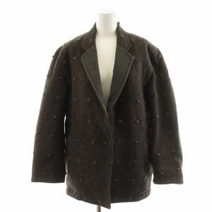 80年代 ヴィンテージ テーラードジャケット ウール 9 ブラウン JF33342