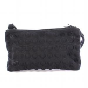 PLEATS PLEASE ISSEY MIYAKE ショルダーバッグ メッシュ エンボス加工 黒 ブラック /BB