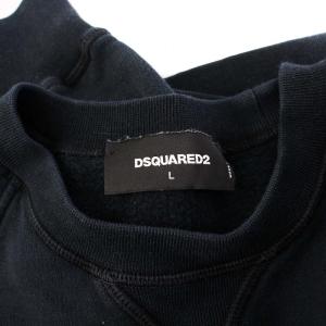 DSQUARED2 18SS BROTHER HOOD スウェット トレーナー 長袖 裏起毛 L 紺 S72GU0145 /KH