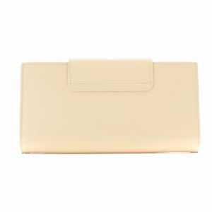 Salvatore Ferragamo ガンチーニ 長財布 二つ折り ウォレット レザー 小銭入れあり ベージュ IR-224209 /KU