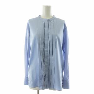 23SS タイプライタージャージーコンビ ブラウス シャツ 長袖 S ライトブルー KKCYSS0302