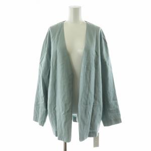 タグ付き Unleash ノーカラージャケット ドロップショルダー 4 ライトブルー JKCYNM0501