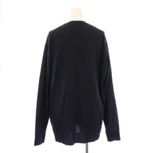 MUSE de Deuxieme Classe ニット セーター 長袖 クルーネック 薄手 無地 F 紺 ネイビー /BB