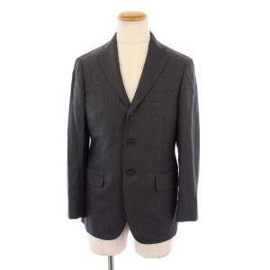 SHIPS セットアップ スーツ 上下 テーラードジャケット 総裏地 シングル 3B パンツ ジップフライ ストライプ柄