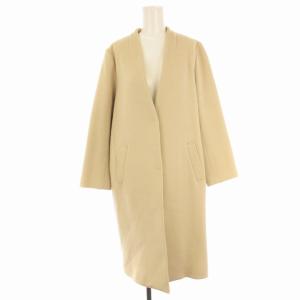 ノーカラーコート ロング 38 ベージュ 314-15-0418 /EE