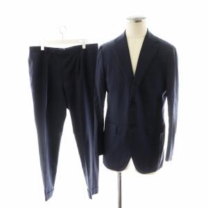 スーツ セットアップ テーラードジャケット シングル パンツ スラックス 50/6R 紺 ネイビー 21-17-0785-264