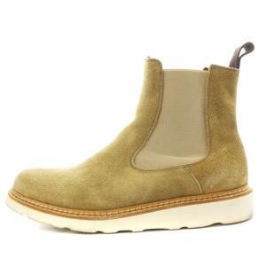 サイドゴアブーツ ショートブーツ スエード 40 ベージュ /AN11