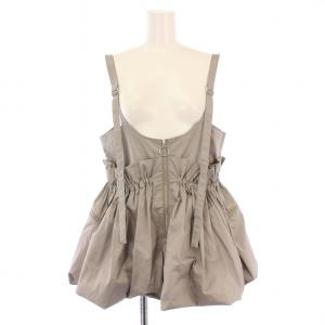 ボリュームウエストパーツウェア キャミソール バルーン ギャザー ハーフジップ F グレー 21231315209