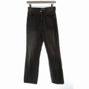 22AW CENTER PRESS STRAIGHT DENIM デニムパンツ ジーパン ジーンズ ウォッシュ加工