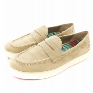 ナンタケット 2.0 ペニー ローファー W23873 スリッポン スエード ロゴ 7.5 べージュ /KU