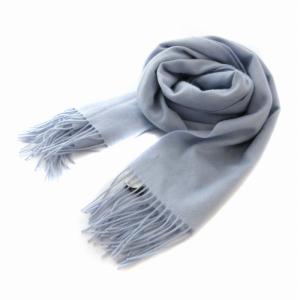 collection タグ付き マフラー ストール フリンジ ライトブルー /RO