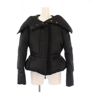 ORNE ダウンジャケット ボリュームカラー ショート丈 ナイロン 0 ブラック